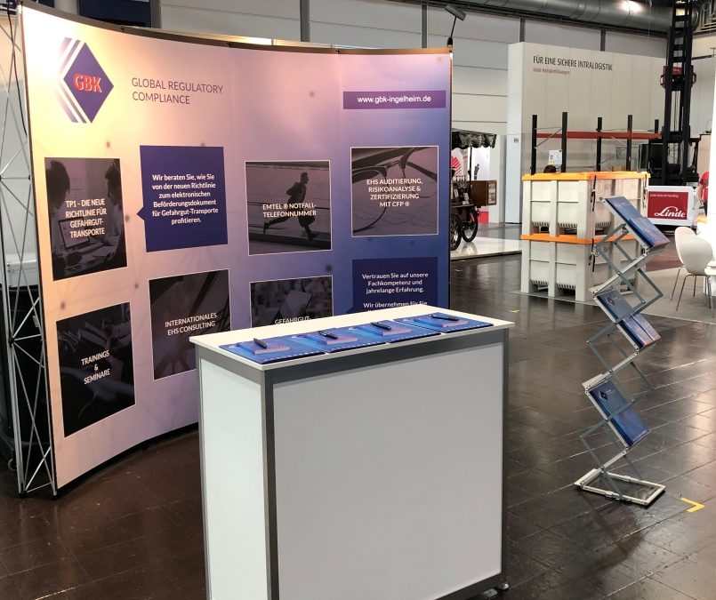 GBK auf der Fachmesse Gefahrgut und Gefahrstoff in Leipzig vom 09.04. – 11.04.2019